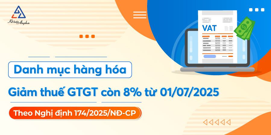 Hình minh họa danh mục hàng hóa được giảm thuế GTGT 8% từ 01/07/2025 theo quy định mới, giúp doanh nghiệp và cá nhân tra cứu dễ dàng