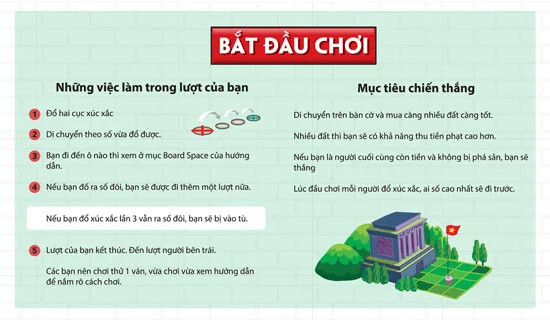 Chuẩn bị bàn chơi và các phụ kiện trước khi bắt đầu ván Cờ Tỷ Phú