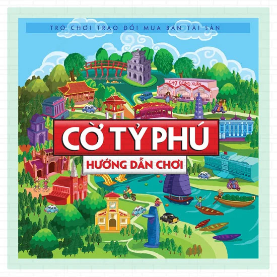 Hướng dẫn chơi Cờ Tỷ Phú Việt Nam, sơ đồ bàn cờ cơ bản