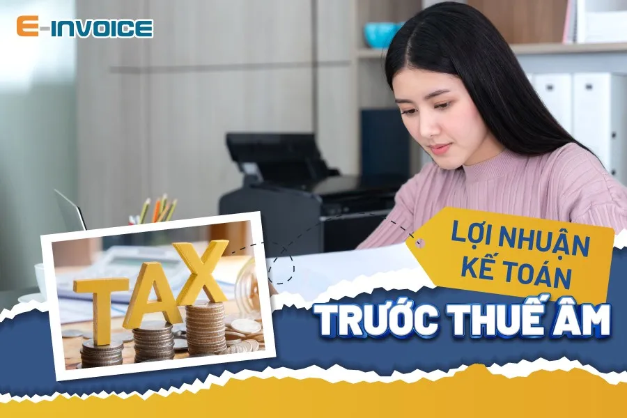 Biểu đồ minh họa lợi nhuận kế toán trước thuế âm của doanh nghiệp