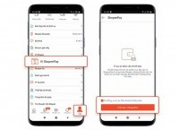 Màn hình kích hoạt và đăng nhập ví ShopeePay trên ứng dụng Shopee