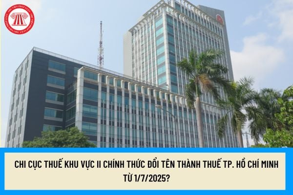 Hình ảnh trụ sở Chi cục Thuế Thành phố Hồ Chí Minh, biểu tượng cho sự thay đổi từ Chi cục Thuế khu vực 2