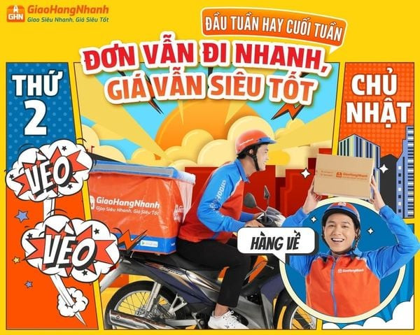 Đội ngũ Giao Hàng Nhanh vận chuyển đơn hàng đã thanh toán bằng ShopeePay