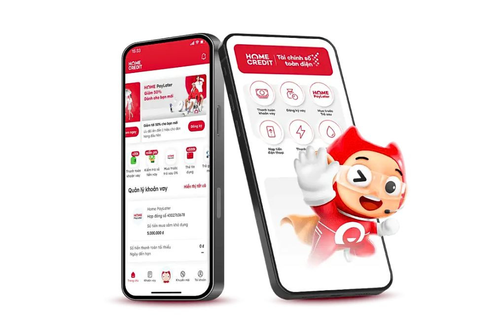 Đăng ký vay tiền mặt trả góp nhanh chóng thông qua ứng dụng Home Credit với mức lãi suất từ 0%