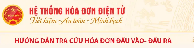 Banner hướng dẫn tra cứu hóa đơn điện tử trên cổng Tổng cục Thuế